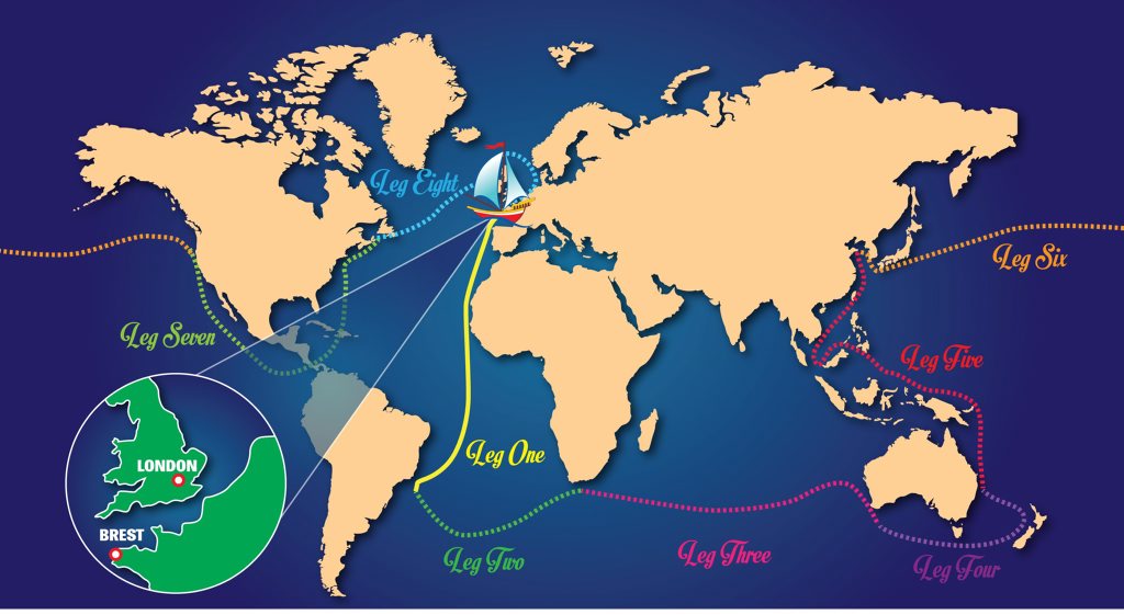 Clipper Round the World. Illustration APN Clipper Round the World. Illustration APN